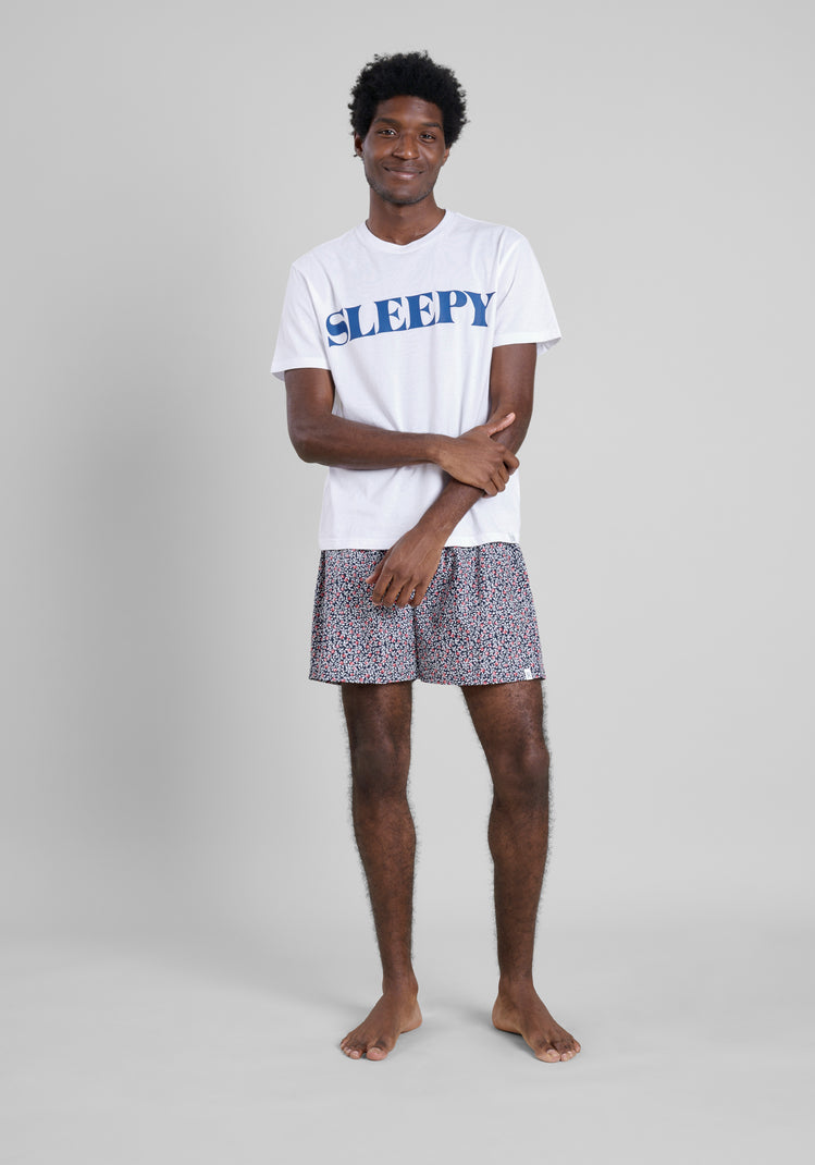 Gus Boxer in Bed of Roses Navy